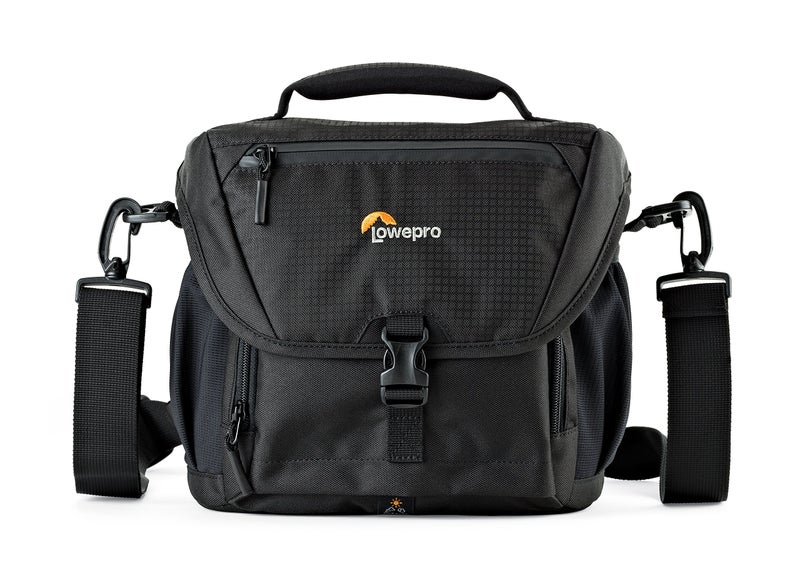 Lowepro LP37121, Nova 170 AW II Camera Bag, Fits DSLR with 24-105mm Attached Lens, Compact Photo Drone, 1-2 Additional Lenses, Flash, Black - Image 1